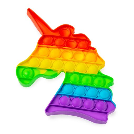 Pop It Unicorn – Fidget Toy – Regenboog – Stressverlagend Speelgoed voor Kinderen