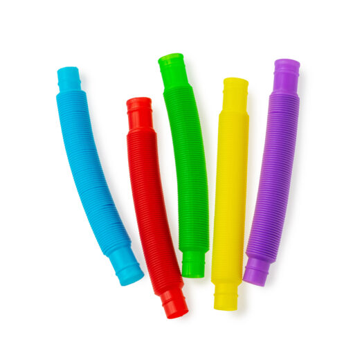 Twist Tubes Set – 5 Stuks in Vijf kleuren - Fidget Toys - Friemel Speelgoed voor Kinderen & Volwassenen
