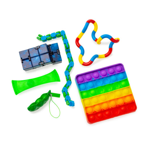 Fidget Toys Set – 6 Populaire Fidgets - Stressverlichting & Speelplezier voor Jong en Oud
