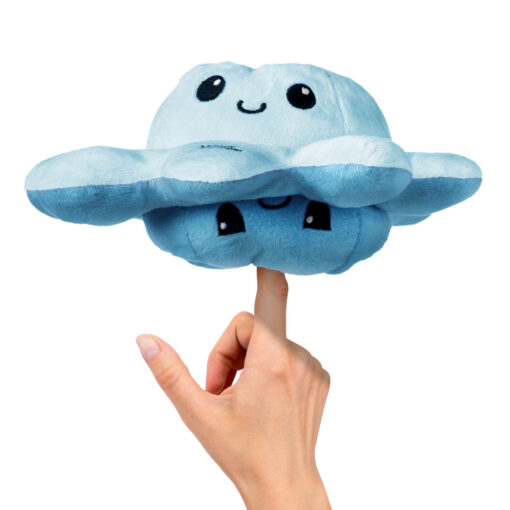 Mood octopus knuffel donkerblauw/lichtblauw