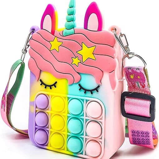 Pop It Unicorn Tasje - Rechthoekig