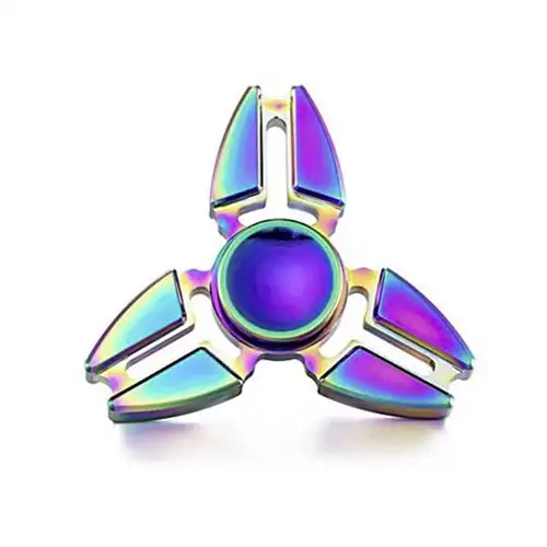 Metalen fidget spinner holografisch