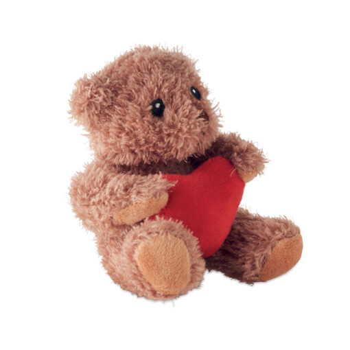 Alternative view of Teddybeer met rood hart – Pluche knuffelbeer – Geborduurde details – Valentijn cadeautje