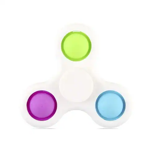 Spinner Simple Dimple - groen blauw roze
