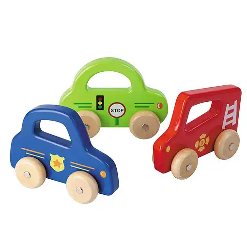 Alternative view of Jouéco houten auto - rood