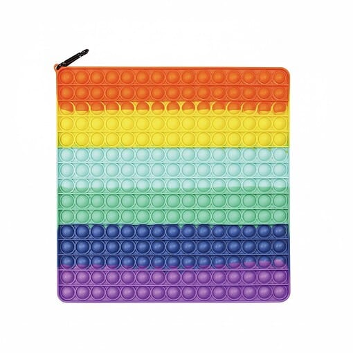 XXL Pop It - Fidget toy - Regenboog kleuren -30 x 30 cm
