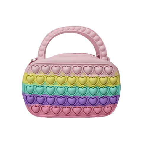 Pop It tasje pastel regenboog