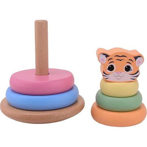 Houten Speelgoed - Jouéco® The Wildies Family stapeltoren