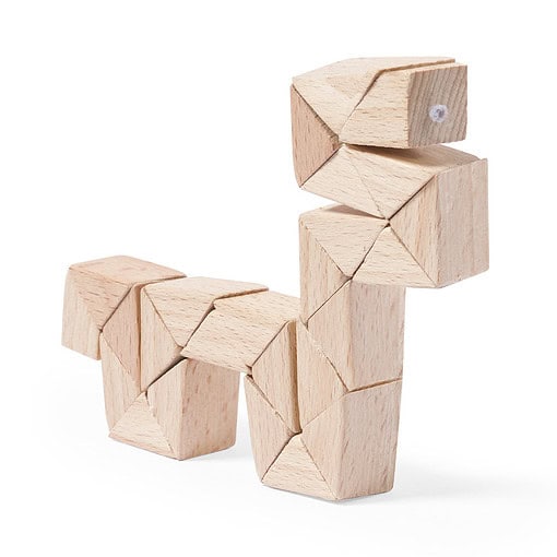 Puzzel Speelgoed - Behendigheidsspel hout in opbergzakje