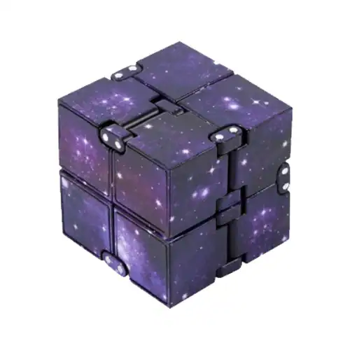 Infinity Cube Fidget Toy - Purple Space