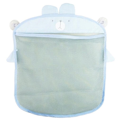 Badspeelgoed Organizer Opbergzak Beer Blauw - Mesh Hangzak Badkamer