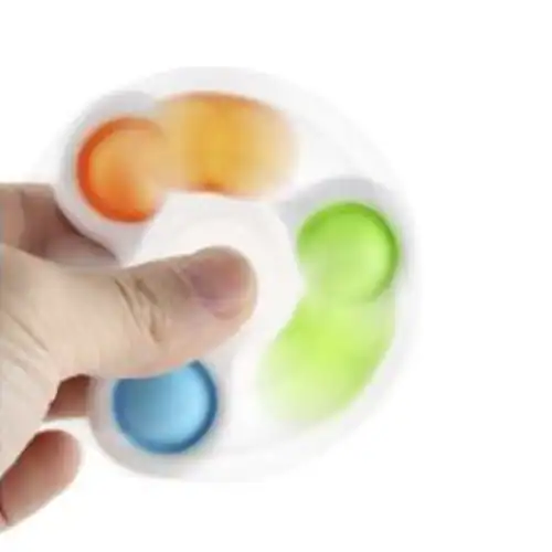 Alternative view of Spinner Simple Dimple - groen blauw roze