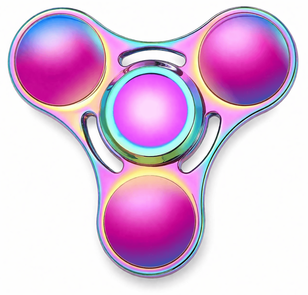 Metalen Fidget Spinner - Fidget toys - Round blade - Holografisch - Afbeelding 6