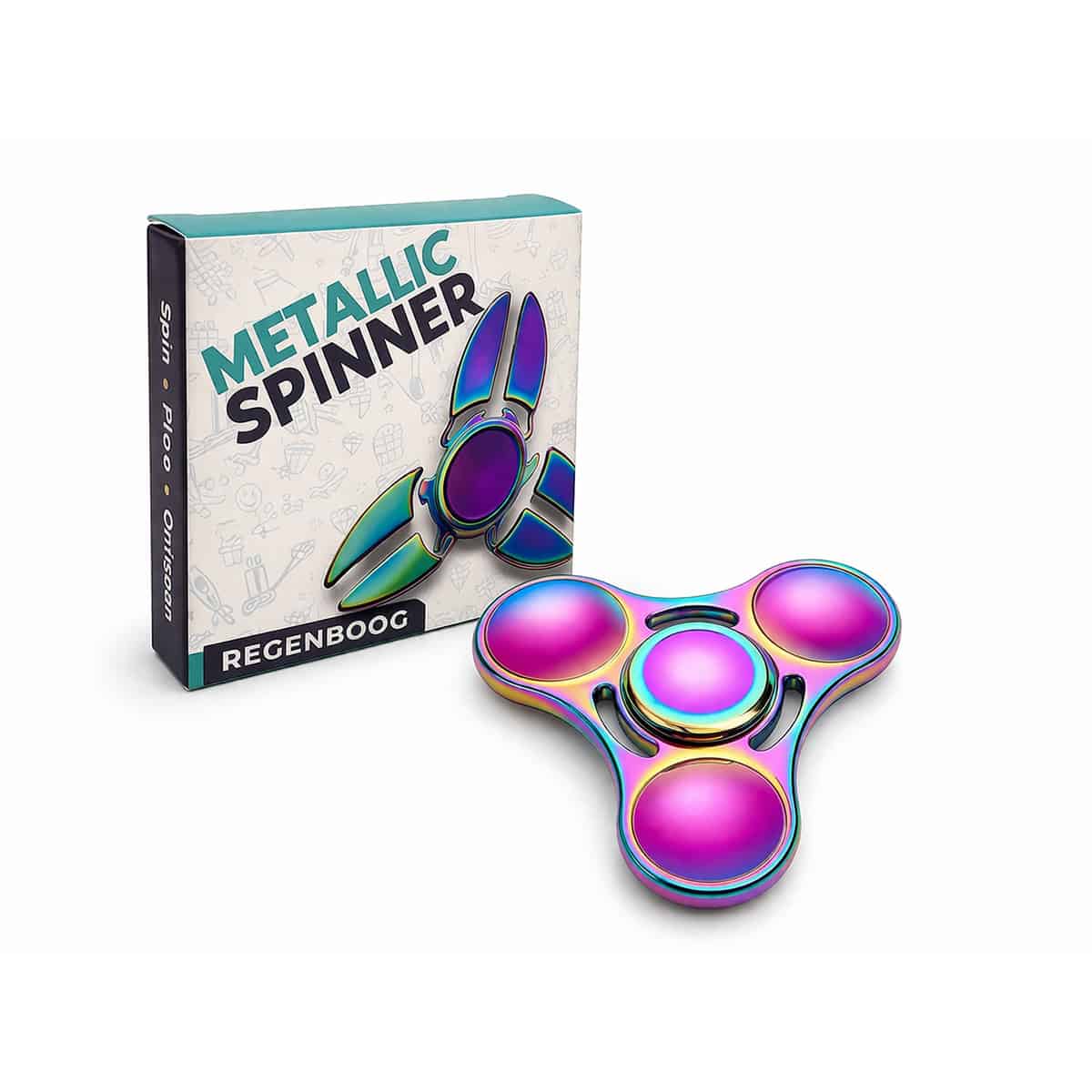 Metalen Fidget Spinner - Fidget toys - Round blade - Holografisch