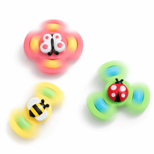 Alternative view of Fidget spinner met zuignap  - Insecten - 3 stuks