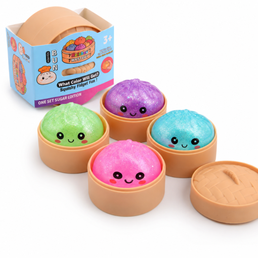 Mini Glitter Squishy Dumpling Sugar Edition – Surprise Blind Box