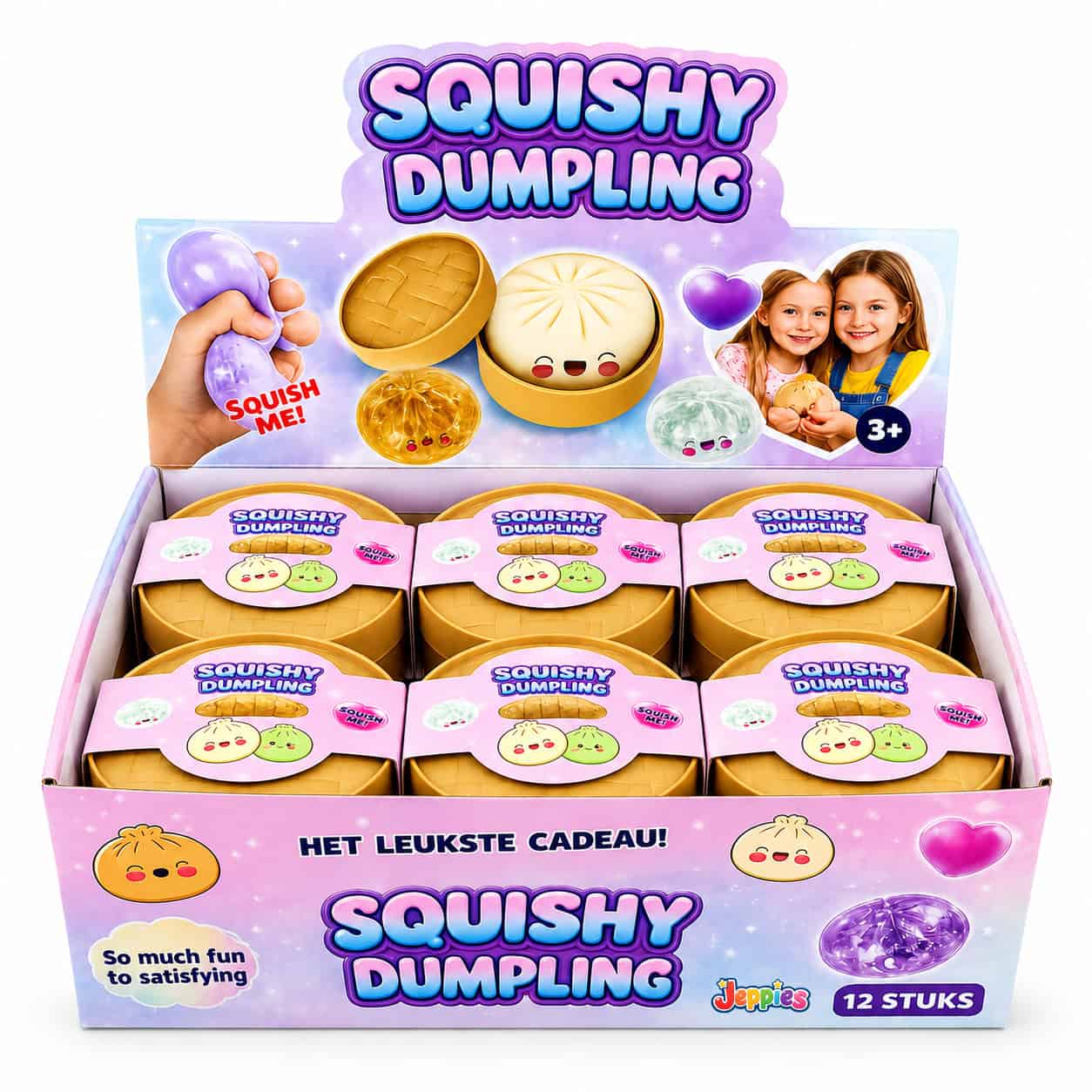 Jeppies® Squishy Dumpling – Rainbow - Afbeelding 3