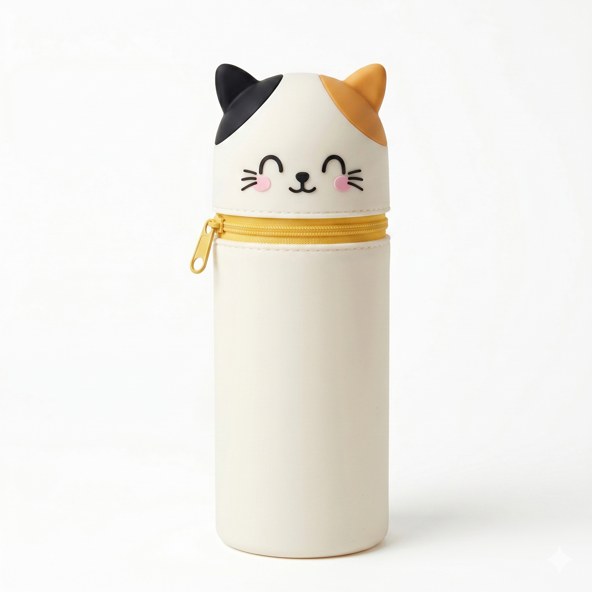 Schattige kawaii dieren pennenetui - Siliconen met rits - Poes