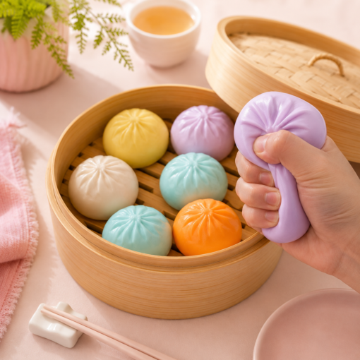 Alternative view of Jeppies® Squishy Dumpling – Pastel Colors Blind Box