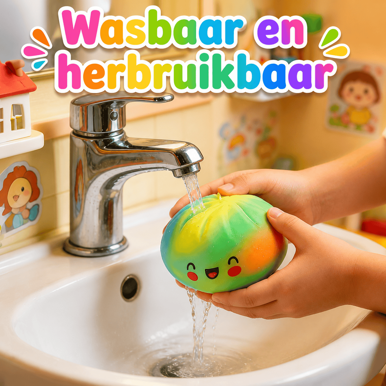 Jeppies® Squishy Dumpling – Rainbow - Afbeelding 4