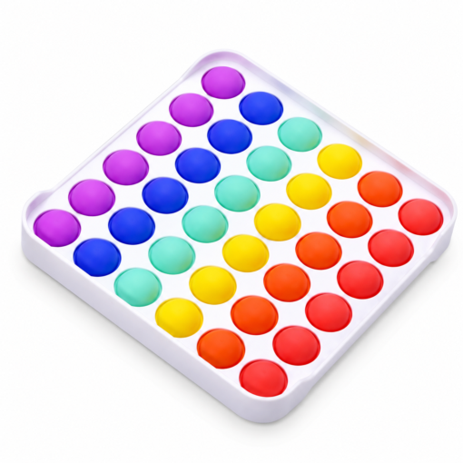 Alternative view of Pop it deluxe vierkant - Fidget toy - Regenboog - Stressverlagend speelgoed voor kinderen