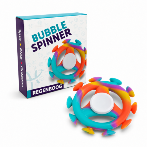 Bubble Fidget Spinner - Fidget toys - Round blade - Regenboog