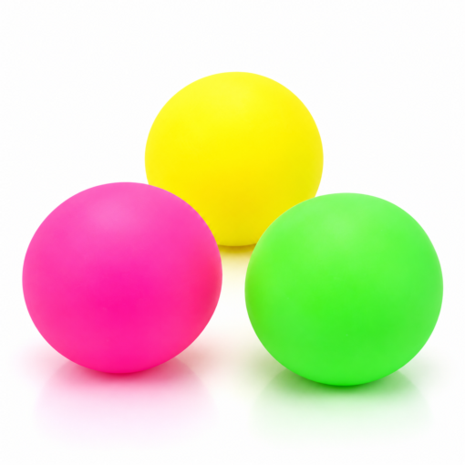 3 stuks - Squishy Neon Bal– Zachte Stressbal Fidget Toy – Kleuren assortiment