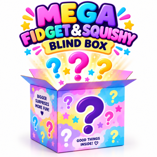 MEGA Fidget & Squishy Blind Box – Verrassingsbox met Fidget Speelgoed & Squishies – Minimaal €50 Waarde