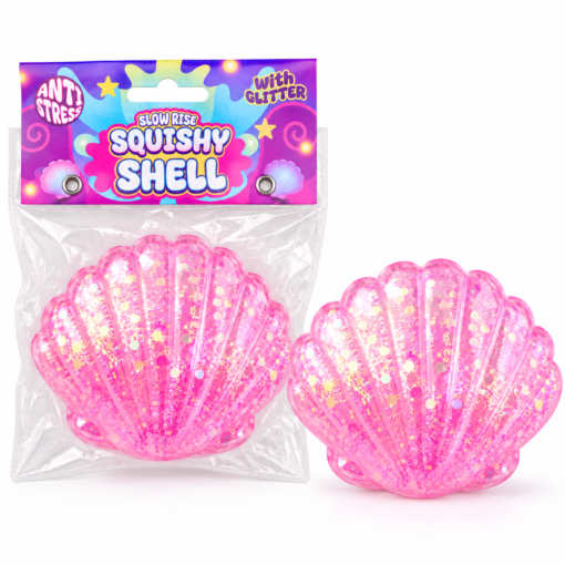 Alternative view of Shell Squishy – Zachte Stressbal Fidget Toy – Slow Rising – Kleuren assortiment