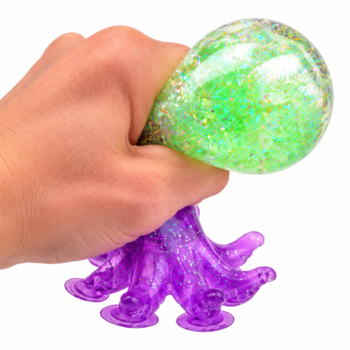 Alternative view of Octopus Squishy – Zachte Stressbal Fidget Toy – Kleuren assortiment