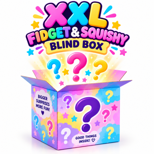 XXL Fidget & Squishy Blind Box – Verrassingsbox met Fidget Speelgoed & Squishies – Minimaal €100 Waarde