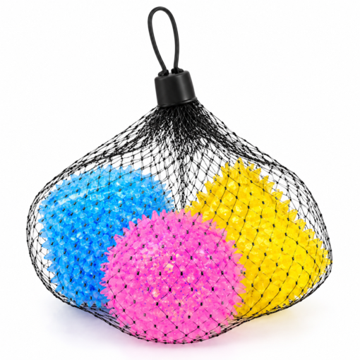 Alternative view of 3 stuks - Squishy Glitter Cube – Zachte Stressbal Fidget Toy – Slow Rising – Kleuren assortiment