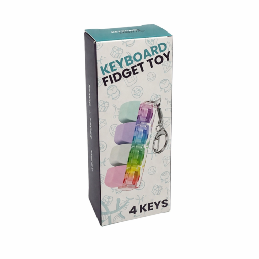 Alternative view of Keyboard Fidget Toy met LED en Sleutelhanger - Met 4 Knoppen - Pastel kleuren