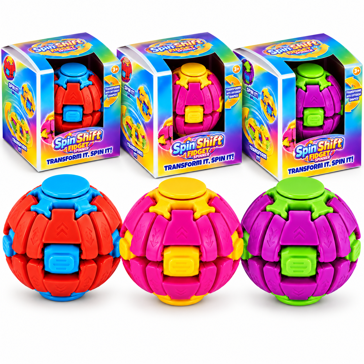 Spinshift Fidget Spinner - Fidget Bal - Fidget toys - Kleuren assortiment - Afbeelding 5