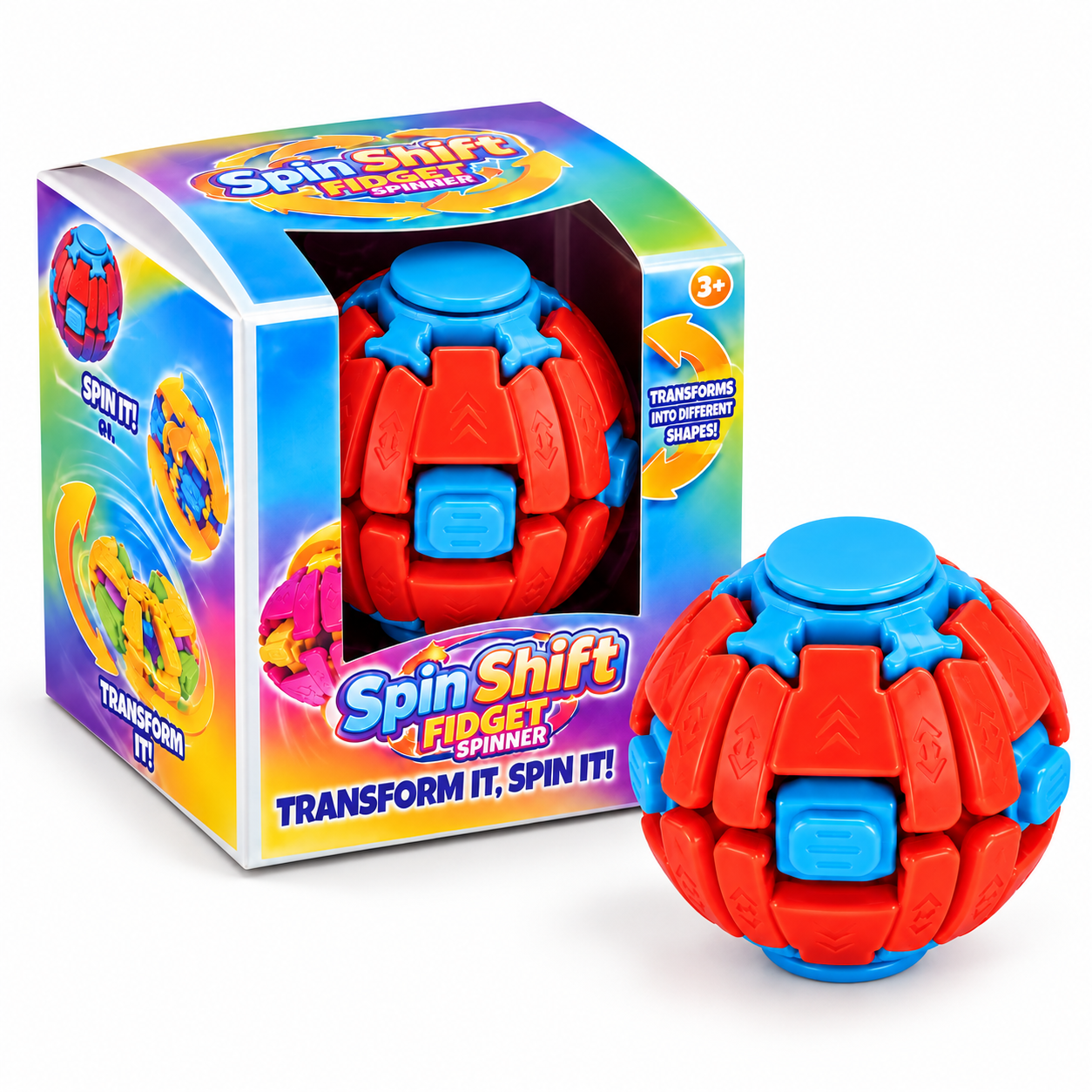 Spinshift Fidget Spinner - Fidget Bal - Fidget toys - Kleuren assortiment - Afbeelding 4