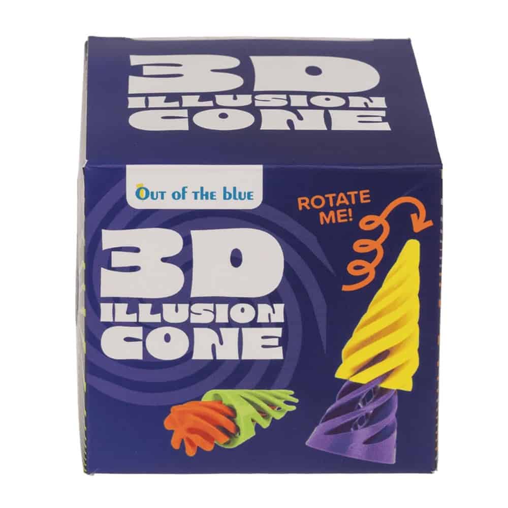 3D illusie kegel - Fidget toy - Willekeurige kleur - Afbeelding 2