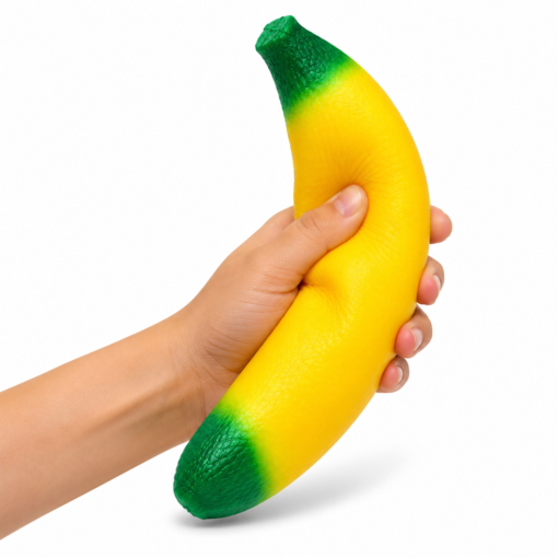 Alternative view of Squishy Banana – Zachte Stressbal Fidget Toy – Slow Rising – Banaan – 35 cm
