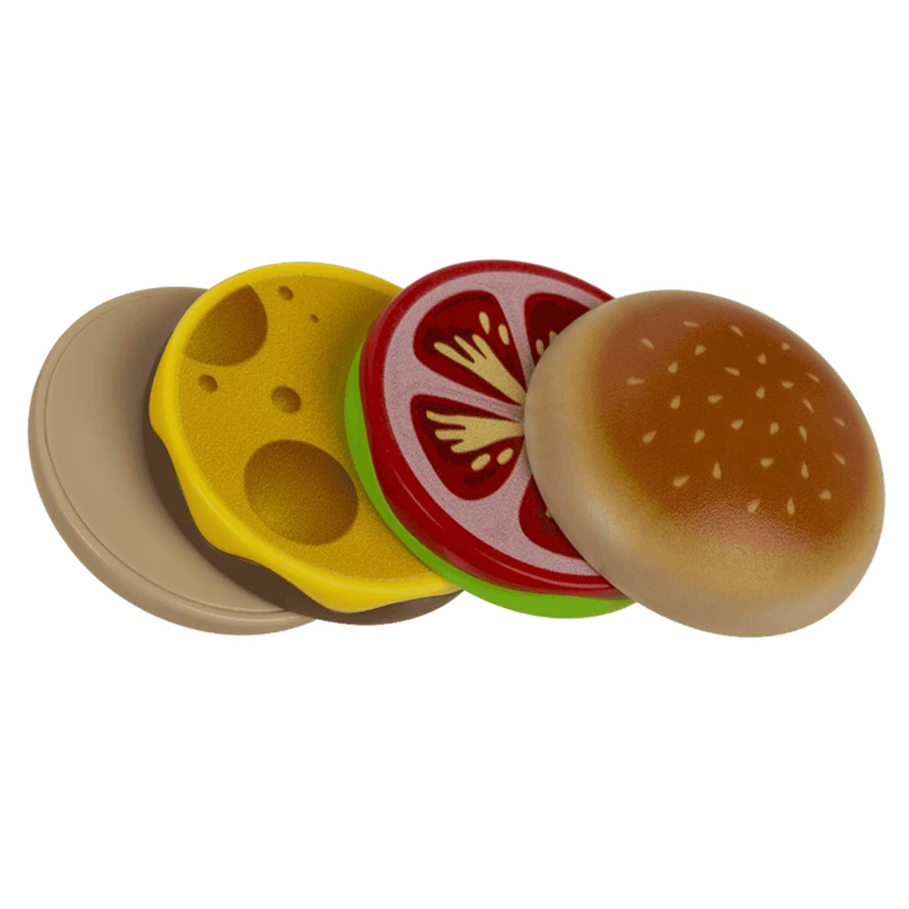 Magnetische burger - Fidget toy - 4 magneten - Afbeelding 4