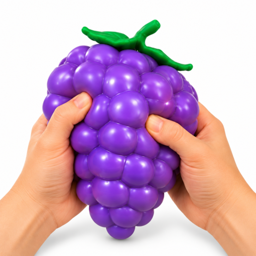 Alternative view of Squishy Grapes – Zachte Stressbal Fidget Toy – Slow Rising – Druiven – 14 cm