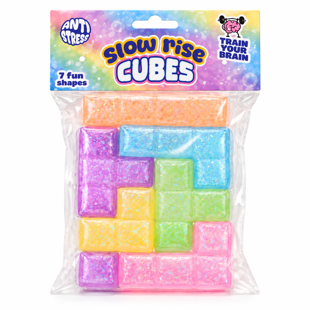 Squishy Cube Puzzel – Zachte Stressbal Fidget Toy – Slow Rising – 7 Puzzelstukjes - Afbeelding 3