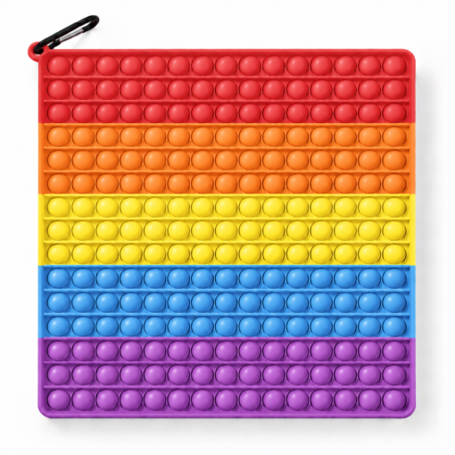XXL Pop It - Fidget toy - Regenboog kleuren - Vierkant - 30 x 30 cm