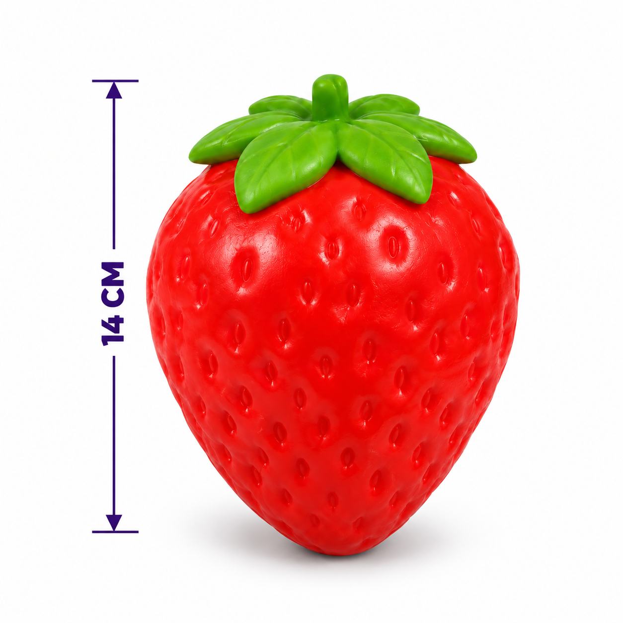 Squishy Strawberry – Zachte Stressbal Fidget Toy – Slow Rising – Aardbei – 14 cm - Afbeelding 4